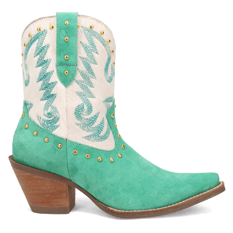 trendy summer sandals for women -Rodeo Queen Embroidered Studded Snip Toe Cowboy Booties