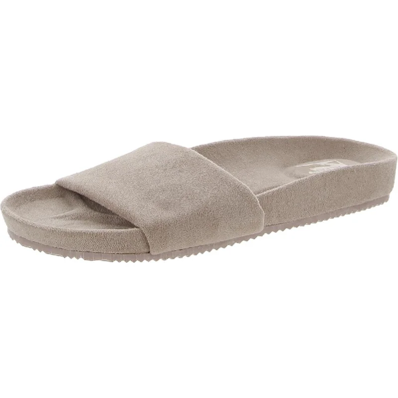 Alfani Womens Faux Suede Slip On Flip-Flops