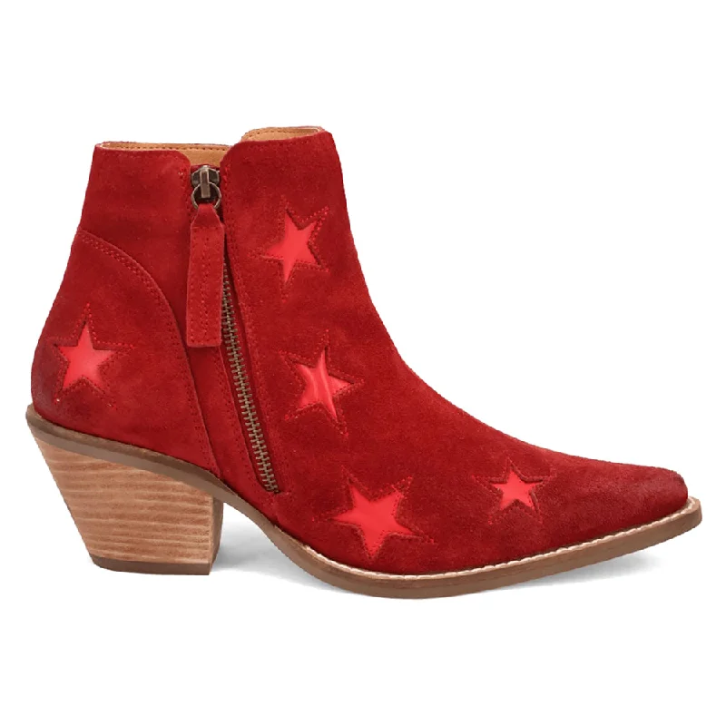 Little Star Cut Out Snip Toe Cowboy Booties