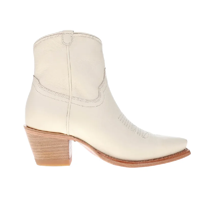 comfortable work shoes for women -Daisy Snip Toe Zippered Cowboy Booties