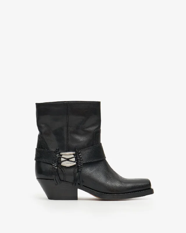 stylish low-heeled shoes for women -Akson Gaucho boots