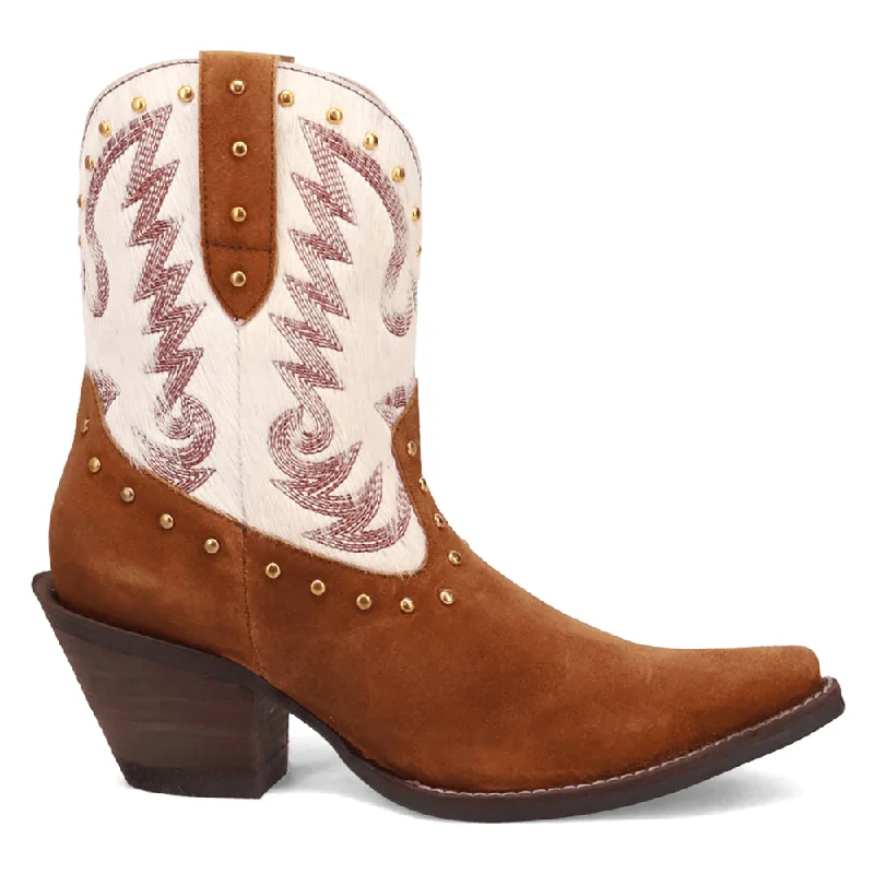 women’s versatile hiking shoes -Rodeo Queen Embroidered Studded Snip Toe Cowboy Booties