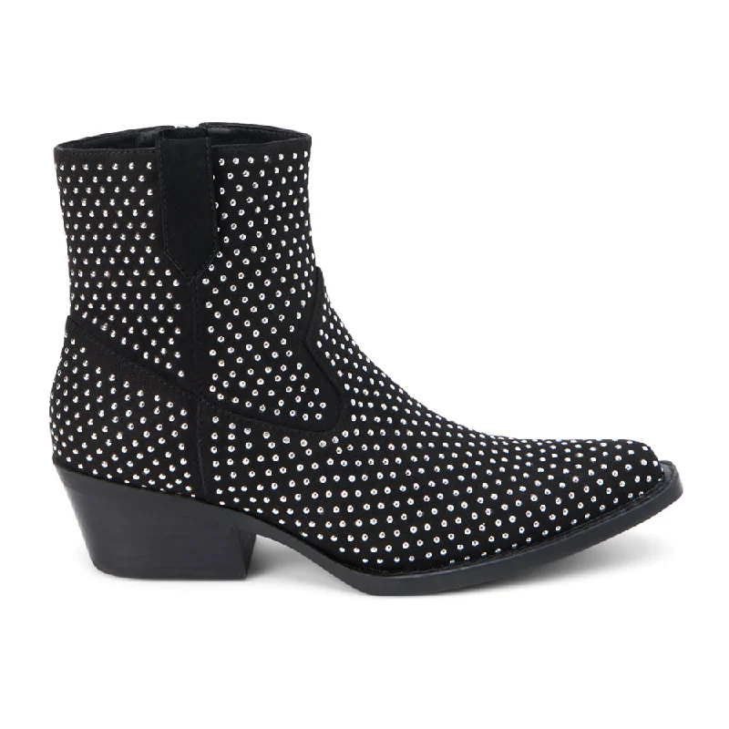 Calistoga Studded Pointed Toe Zippered Booties