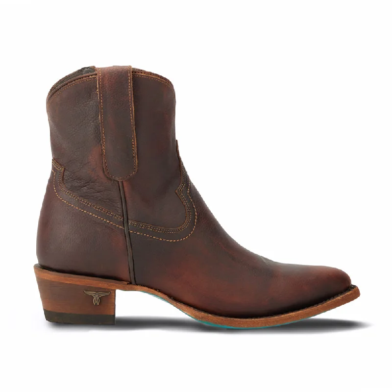 Plain Jane Round Toe Zippered Cowboy Booties