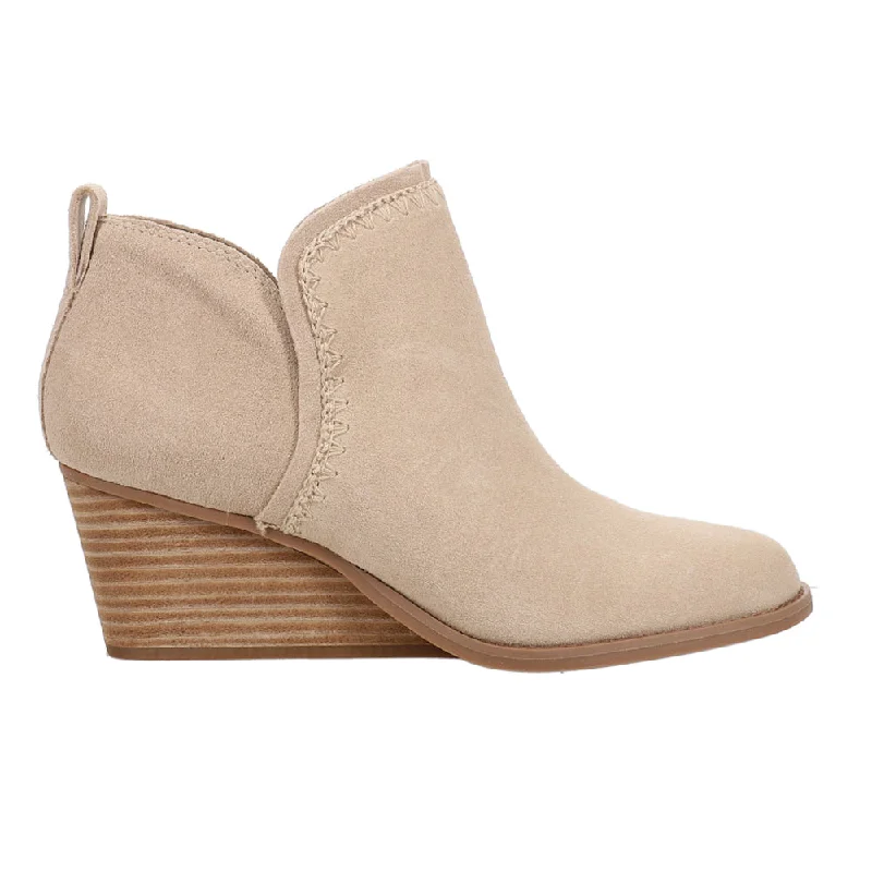 trendy sneakers for women’s workouts -Kaia Round Toe Wedge Booties