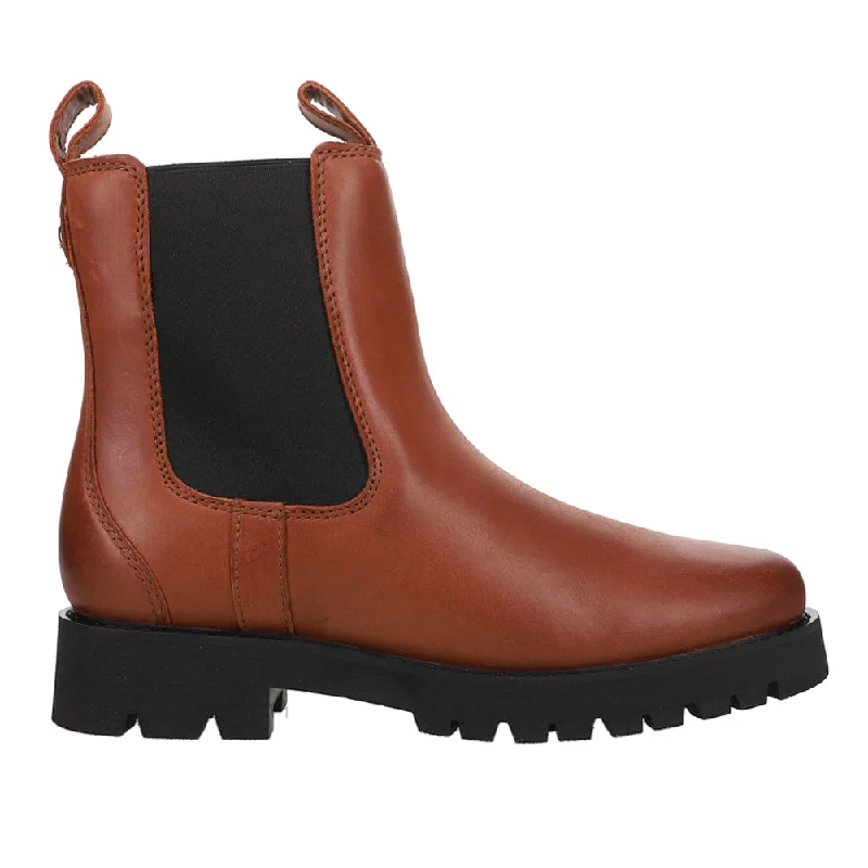 high-quality casual shoes for women -Wexford Lug Mid Waterproof Round Toe Chelsea Boots