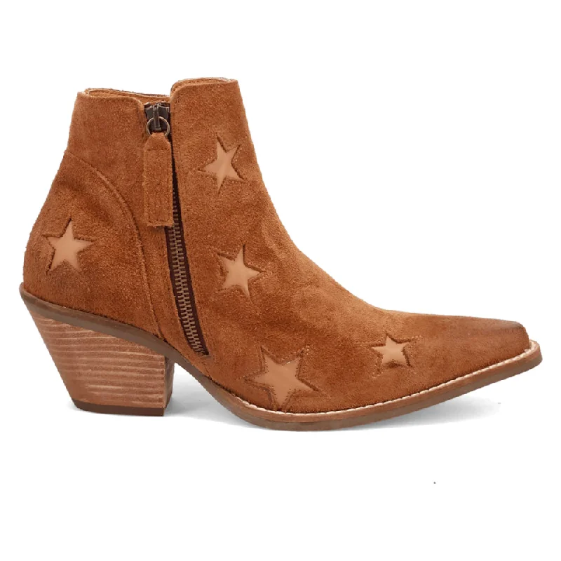 trendy sandals for casual outings -Little Star Cut Out Snip Toe Cowboy Booties