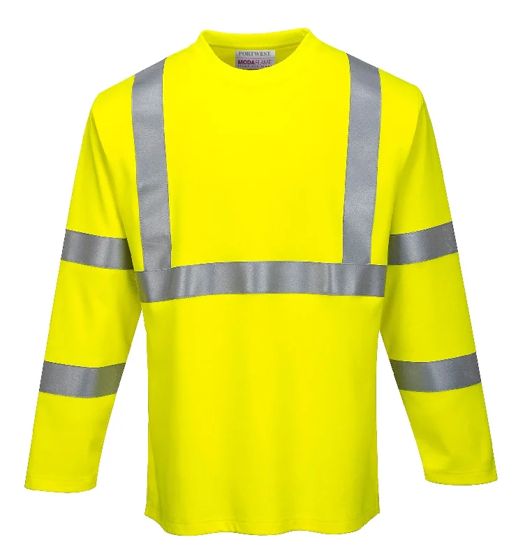 Portwest FR Hi-Vis Long Sleeve T-Shirt FR96