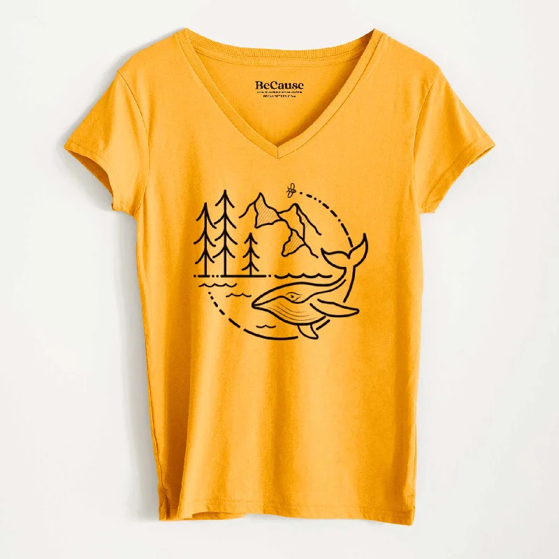 It's All Connected - Women's 100% Recycled V-neck