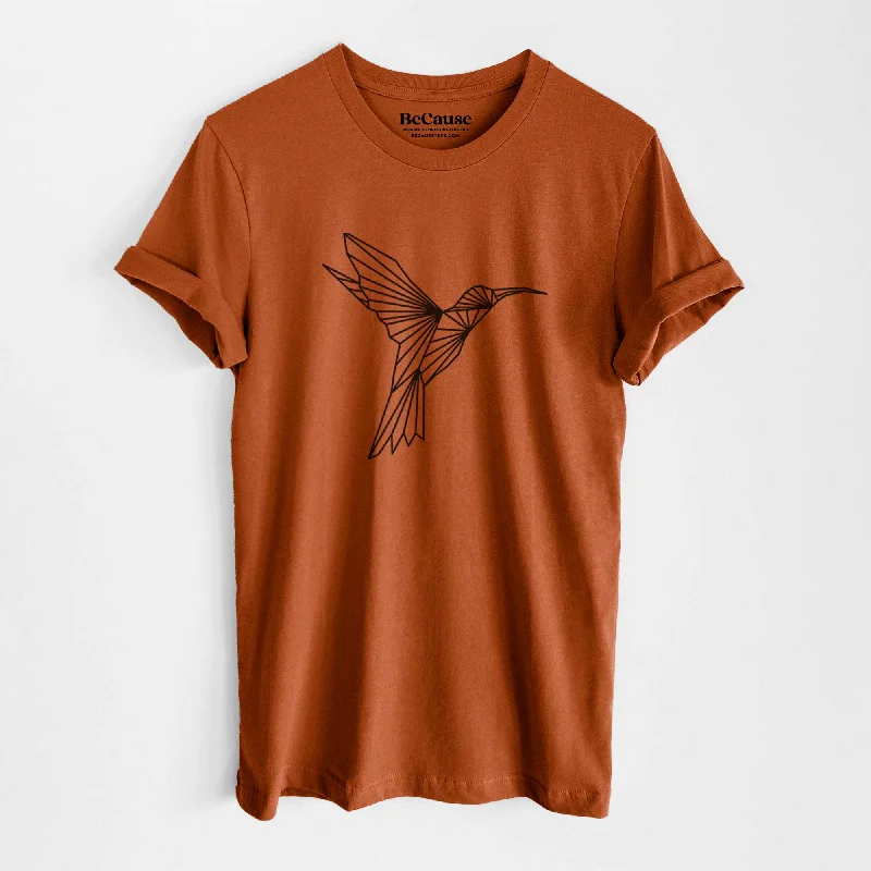 Geometric Hummingbird - Lightweight 100% Cotton Unisex Crewneck