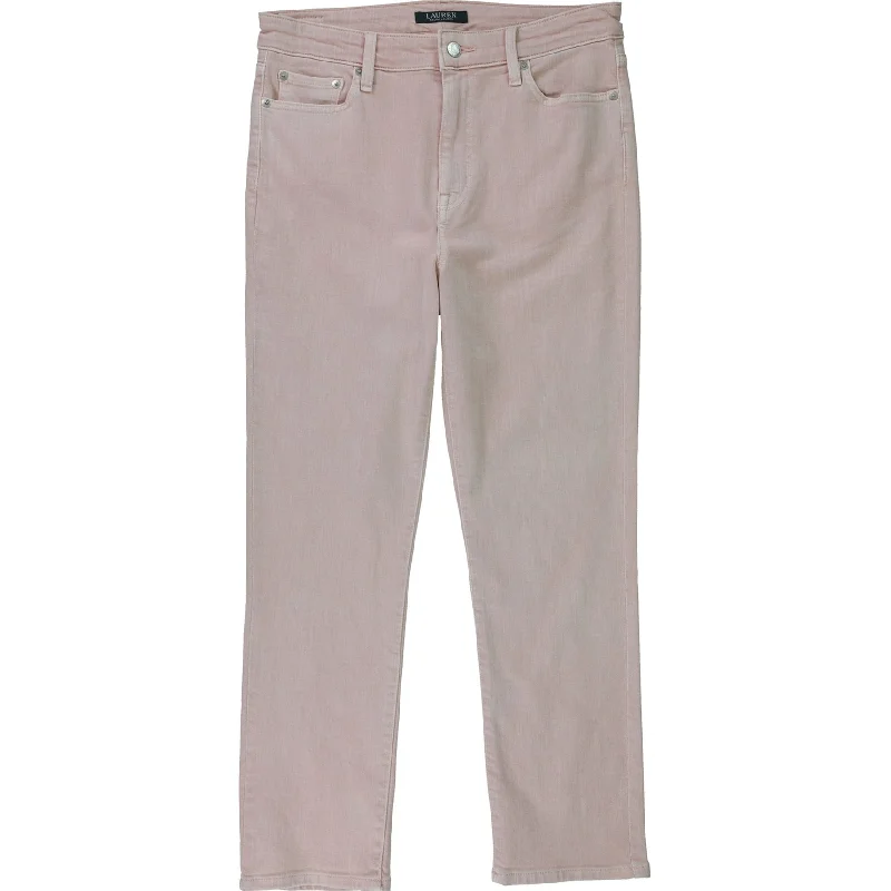 Ralph Lauren Womens Regal Straight Leg Jeans, Pink, 8