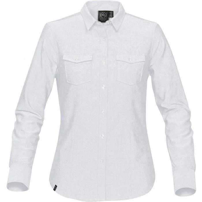 Stormtech Women's White Hudson Oxford Shirt