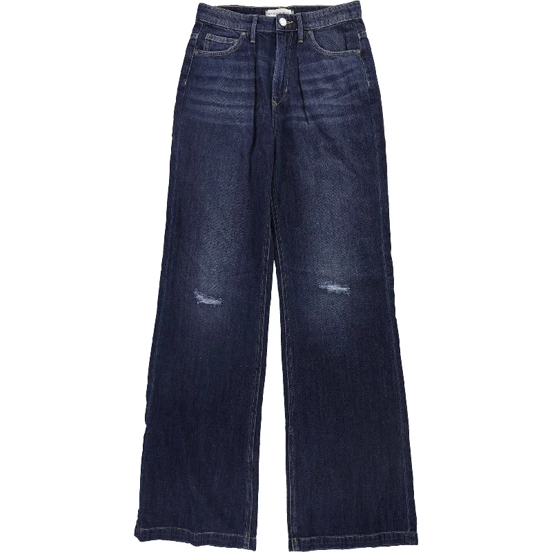 Articles Of Society Womens Soho High Rise Wide Leg Jeans