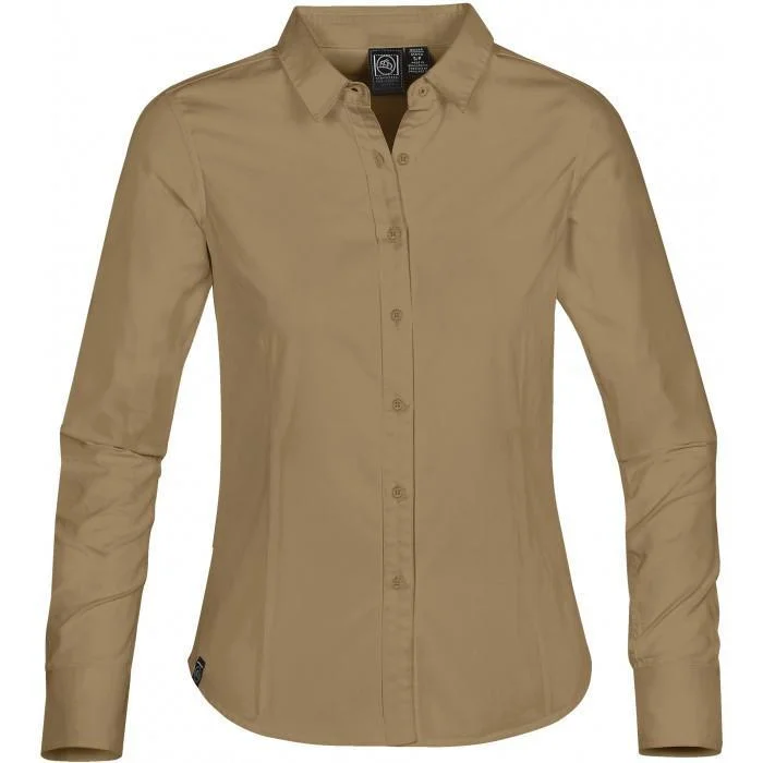 Stormtech Women's Tan Cannon Twill Shirt