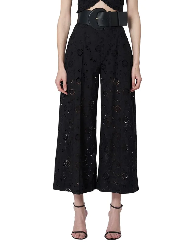 Carolina Herrera Wide Leg Cropped Pant