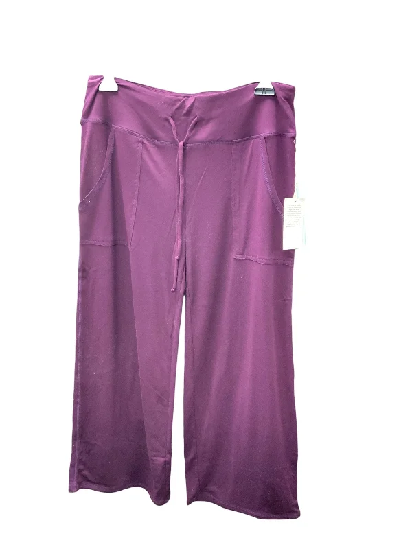 NWT Grace & Lace Women's Knit Pant Purple S