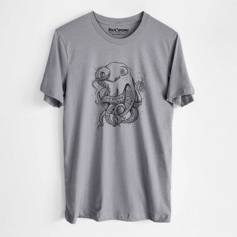 Octopus Vulgaris - Common Octopus - Lightweight 100% Cotton Unisex Crewneck