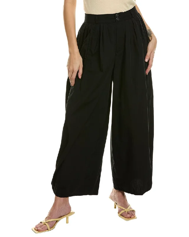 AG Jeans Hadley High-Rise Pleated Culotte