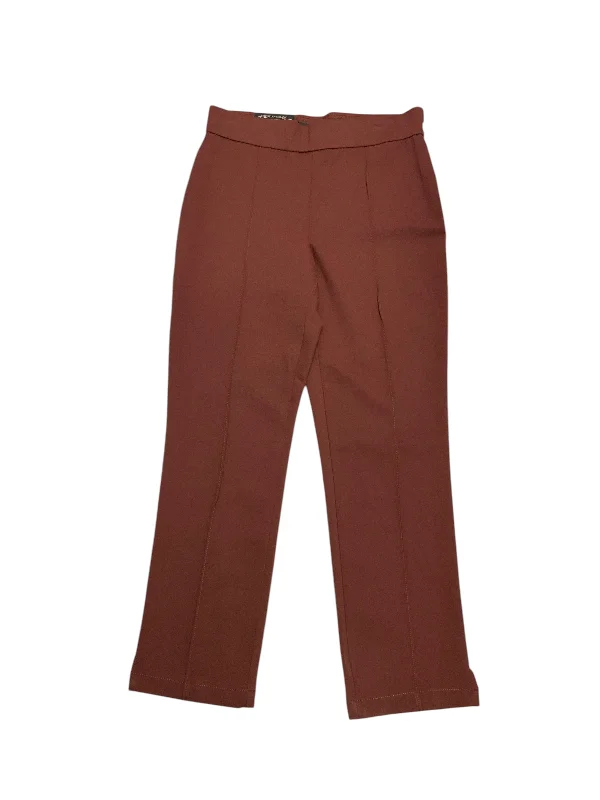 NWT  Christian Siriano Women's Ponte Pant Rust M