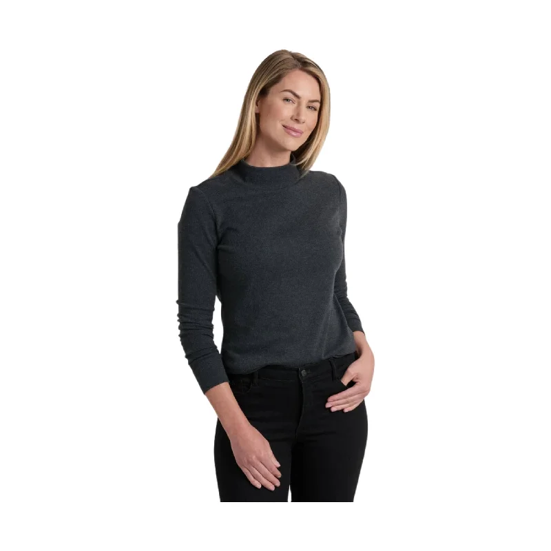 Kuhl Women's Verona Rib Long Sleeve Shirt - Charcoal