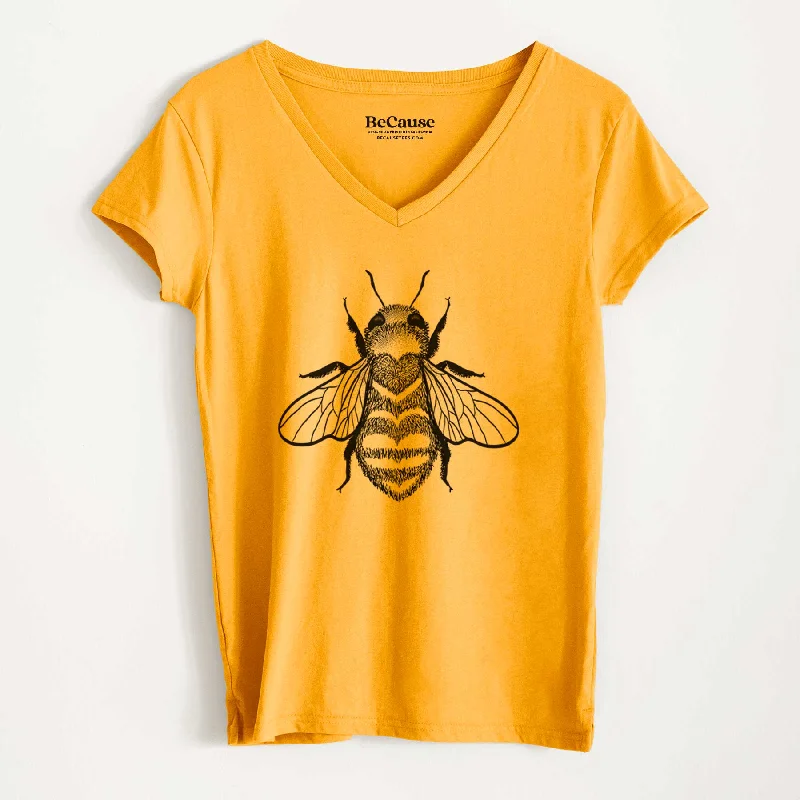 Bee Love - Women's 100% Recycled V-neck