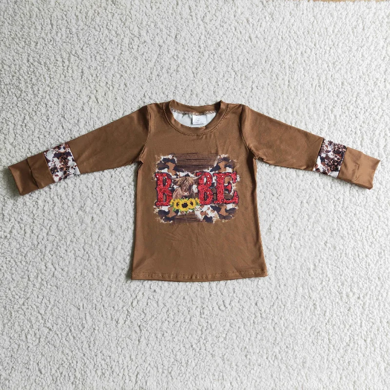 Western Brown Baby long sleeve T-shirt