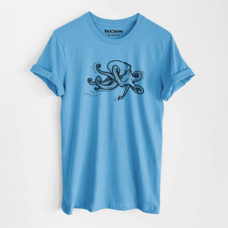 Giant Pacific Octopus - Lightweight 100% Cotton Unisex Crewneck