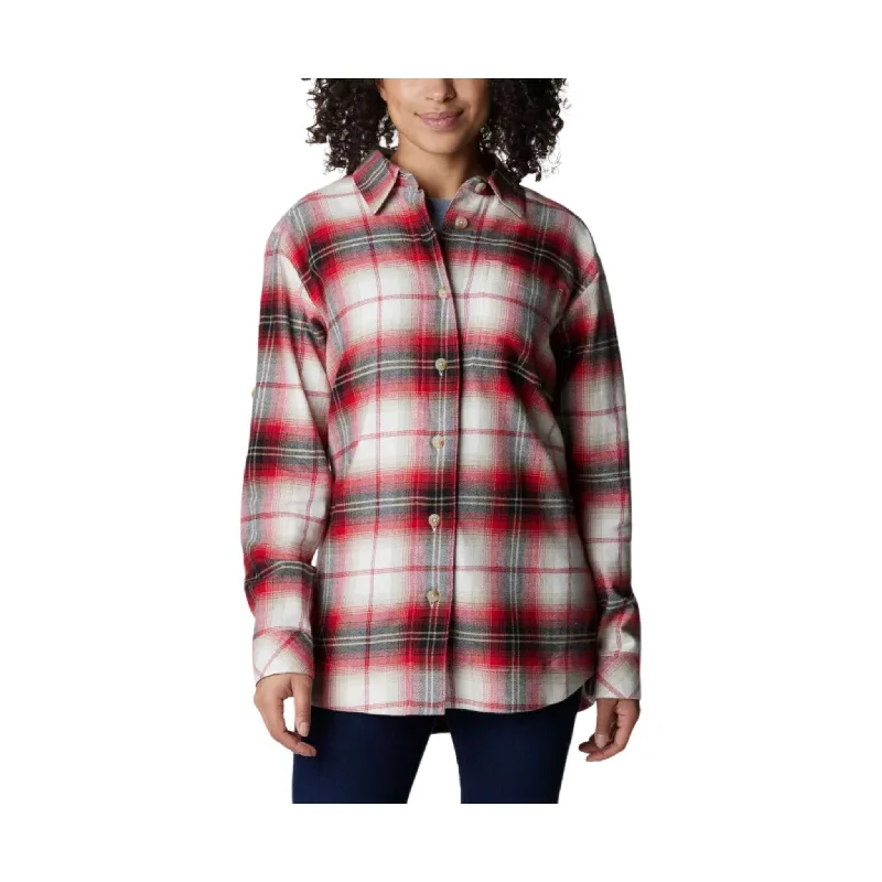 Columbia Women's Holly Hideaway Flannel Shirt - Chalk Ombre FINAL SALE