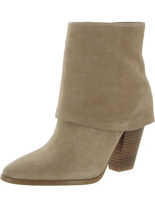 Coulton Womens Suede Almond Toe Ankle Boots