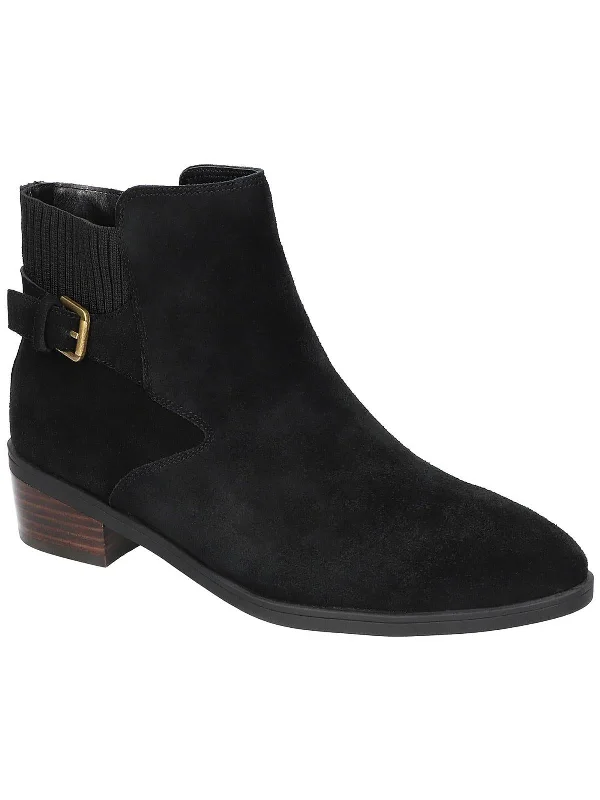 Dora Womens Suede Ankle Booties