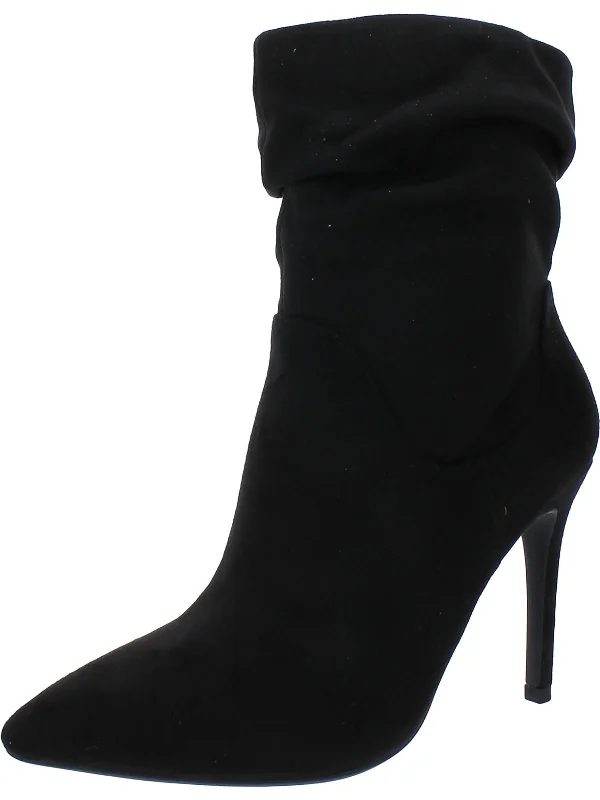 Hartzell Womens Faux Suede Pull On Ankle Boots