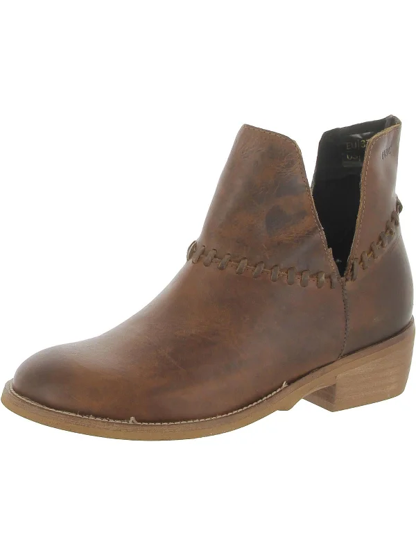 Madison Womens Leather Ankle Booties