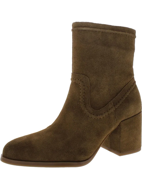 Pailey Womens Suede Zipper Ankle Boots