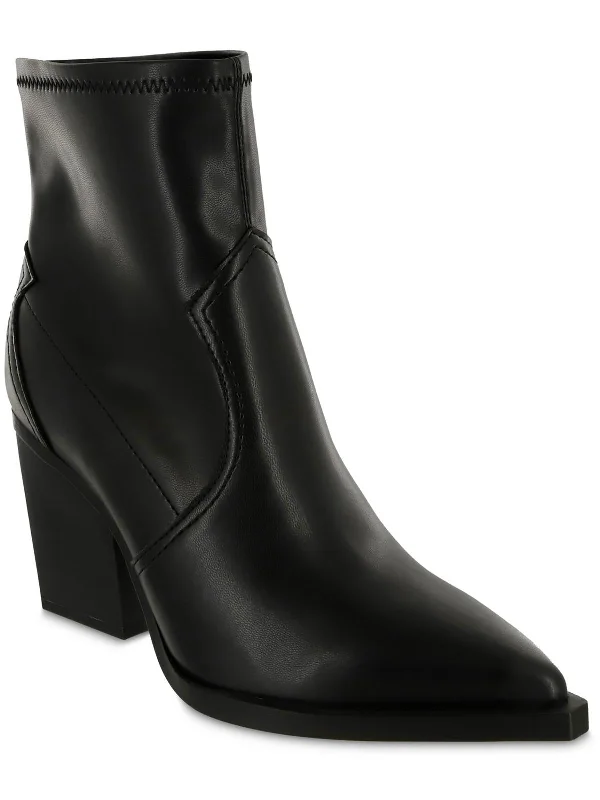 Rachell Womens Faux Leather Ankle Booties