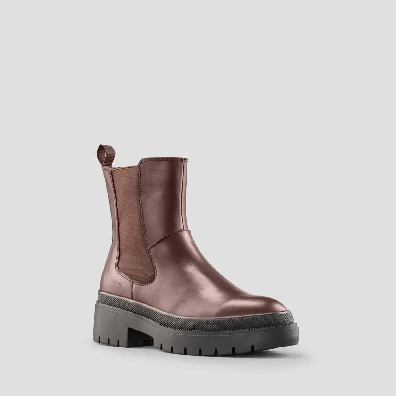 Swinton Leather Waterproof Boot In Brown