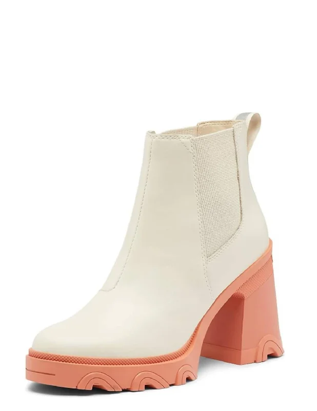 Women's Brex Heel Chelsea Boot In Natural, Pardox Pink