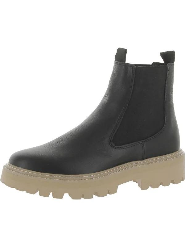 Womens Leather Chelsea Ankle Boots