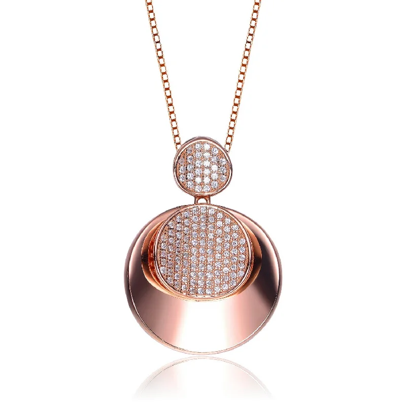 Pompidou Rose Double Circle Limited Edition Necklace