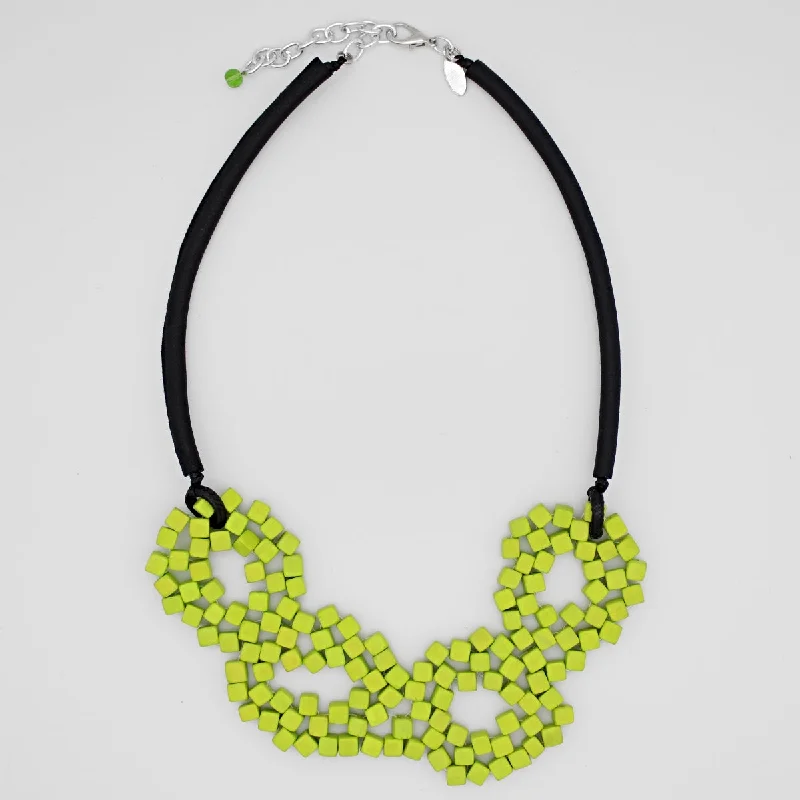 Lime Elyse Beaded Necklace