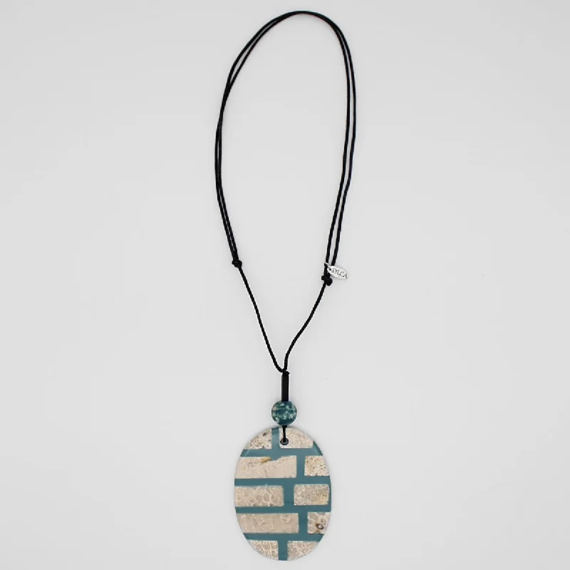 Teal Limestone Vita Pendant