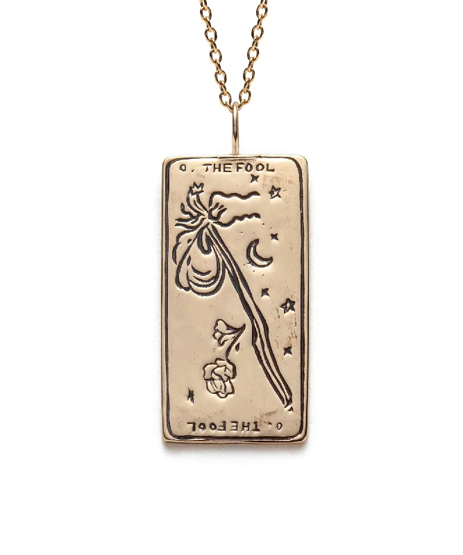 The Fool II. Tarot Card Necklace