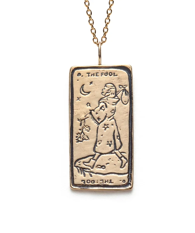 The Fool I. Tarot Card Necklace