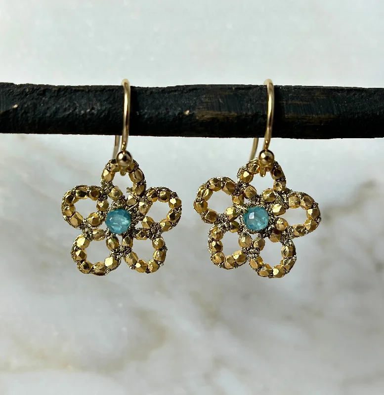 Beaded Flower Earrings