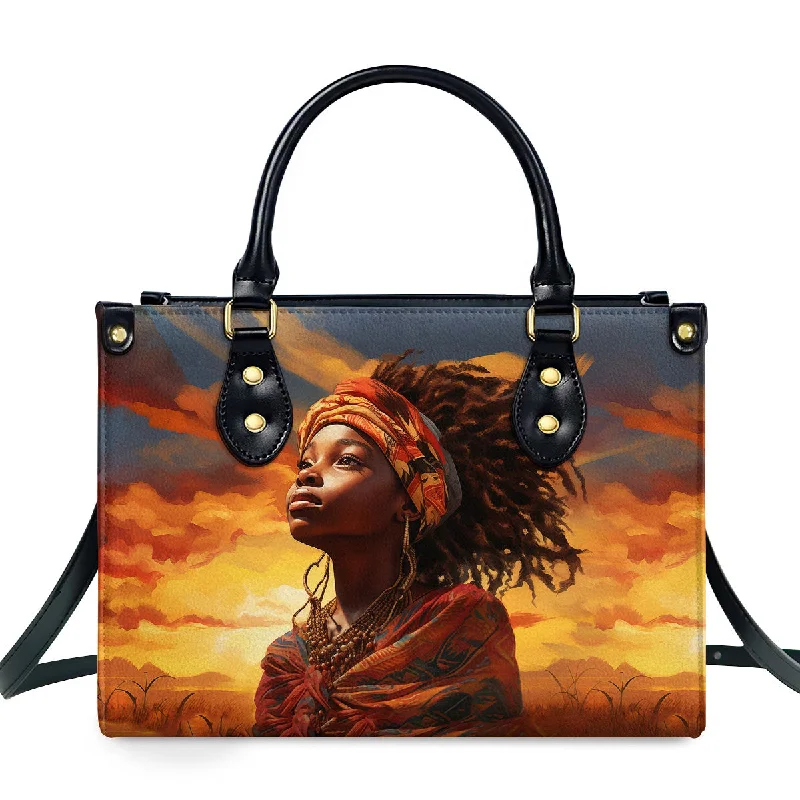 AfroArt "Dreaming" - Leather Handbag MB68