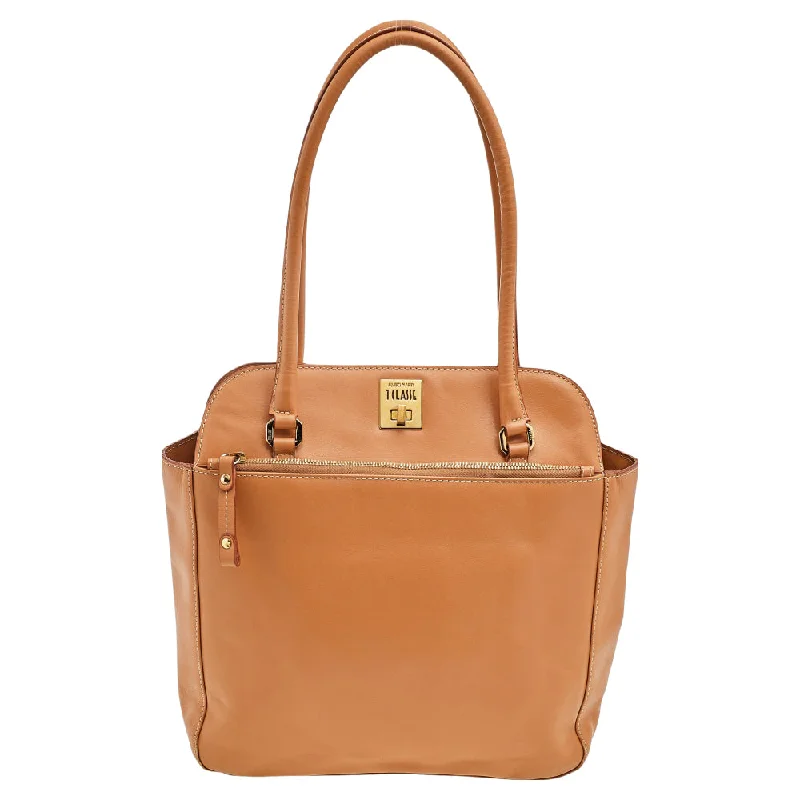 Alviero Martini 1A Classe Beige Leather Tote