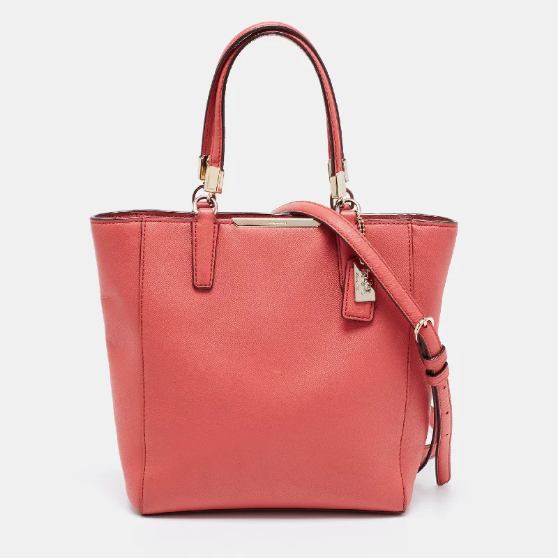 Coach Leather Zip Tote