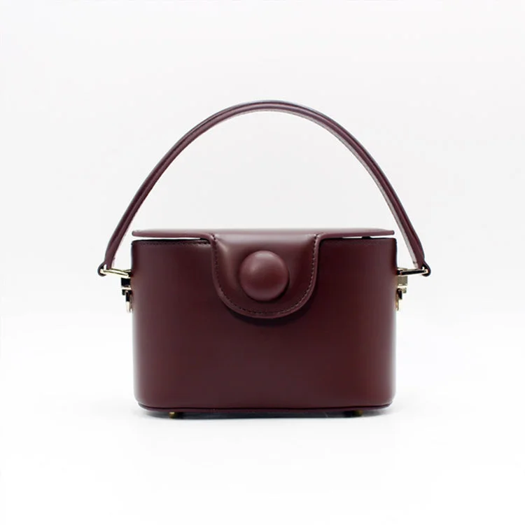 Womens Brown Leather Handbags Bucket Bag Crossbody Bags for  Women