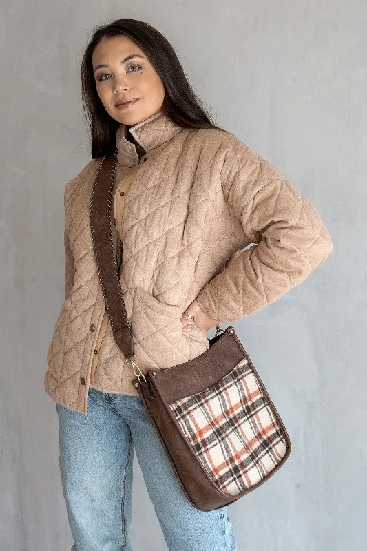 M1977PLD Plaid Crossbody