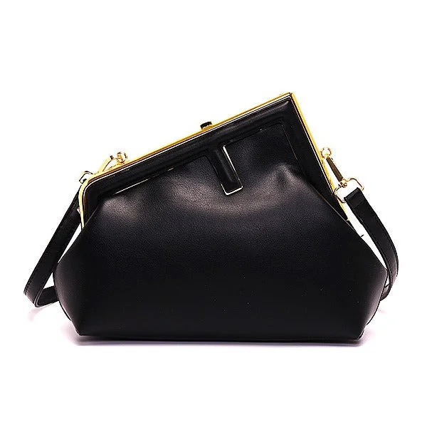 Metal Framed Clutch Shoulder Bag