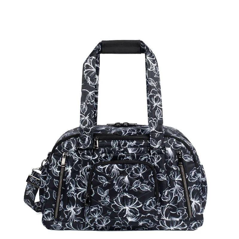 OUTLINE FLORAL BLACK